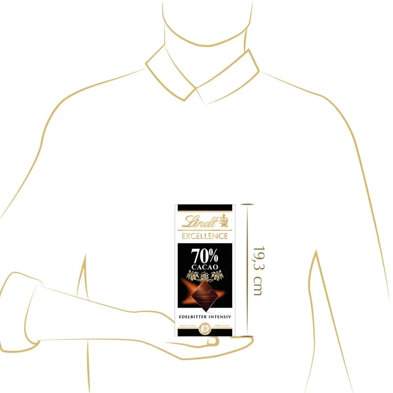 Lindt Excellence 70 % Edelbitter Intensiv 100g