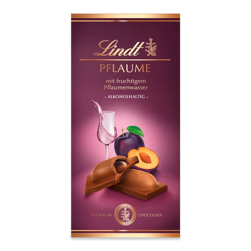 Lindt Pflaume Vollmilch Tafel 100g