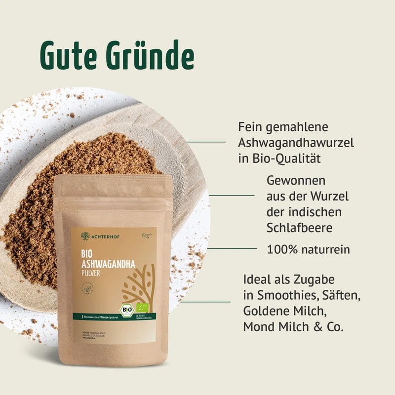 Bio Ashwagandha Pulver (500g)