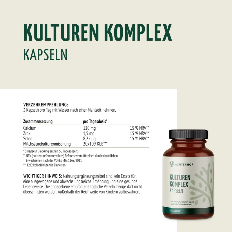 Kulturen Komplex (150 Kapseln)