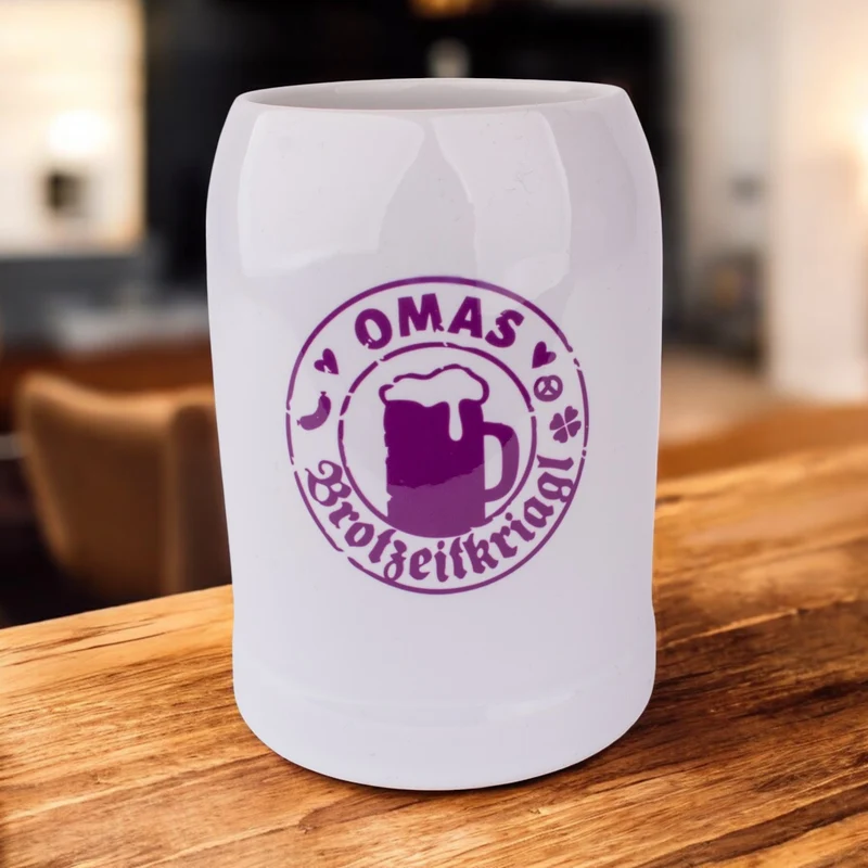 Bierkrug "Omas Brotzeitkriagl"