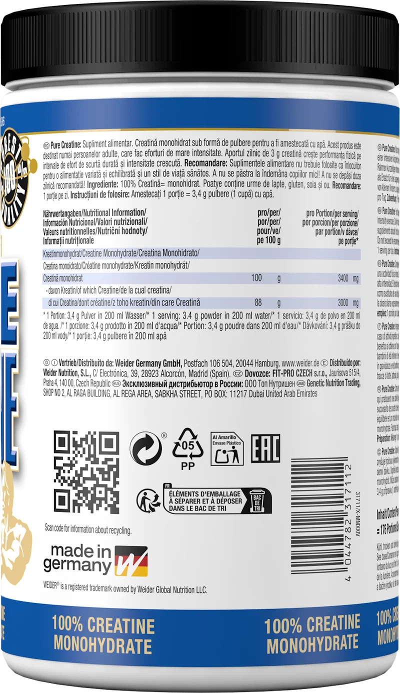 Pure Creatine Creapure® (600g)
