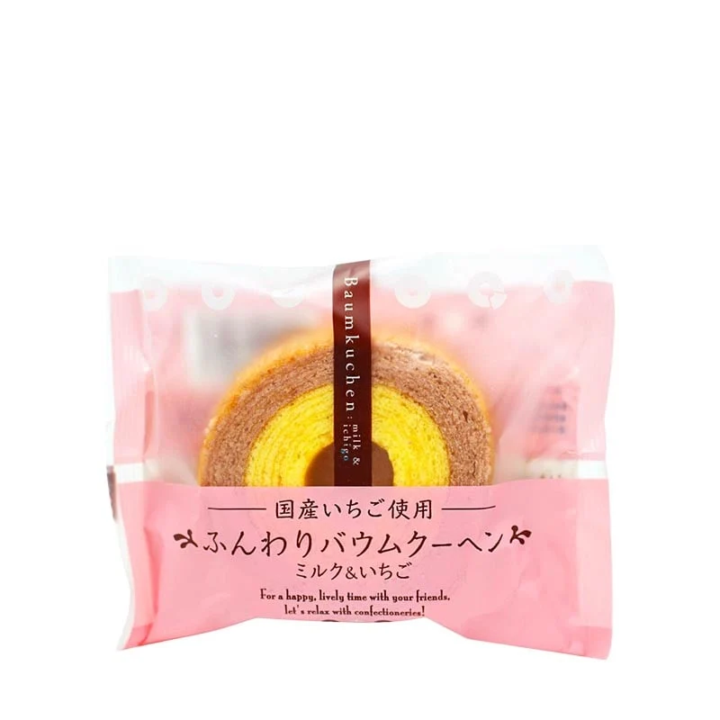 Baumkuchen japanischer Spießkuchen Erdbeergeschmack