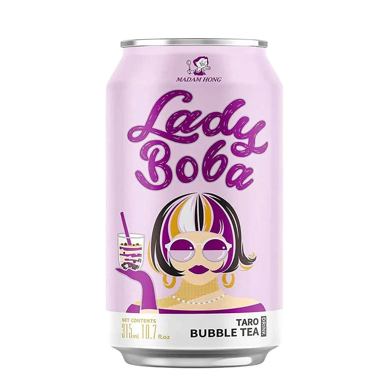 Lady Boba Bubble Tea in der Dose Taro 315ml