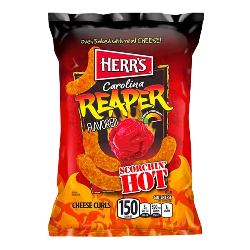Herr's Carolina Reaper Käseflips Scharfe Käseflips 113g