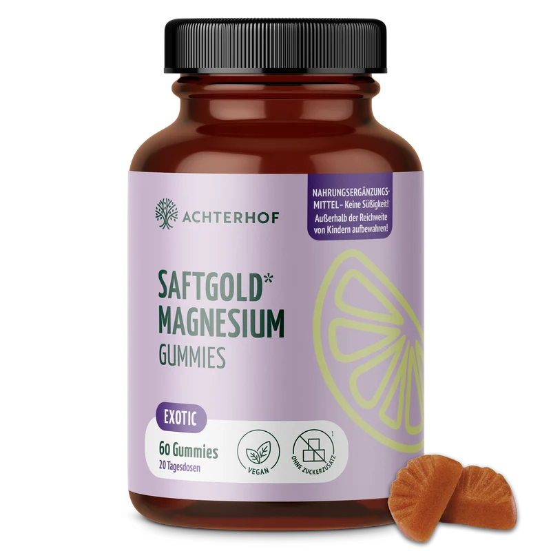 Saftgold Magnesium Gummies Exotische Früchte (60 Stück)