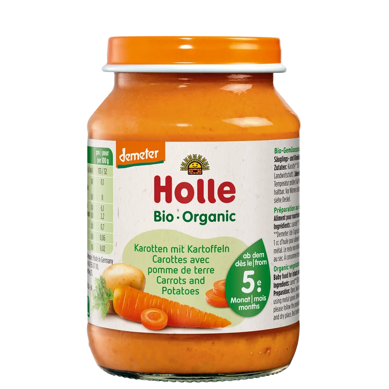 Karotten mit Kartoffeln - 190g - Demeter ab dem 5. Monat