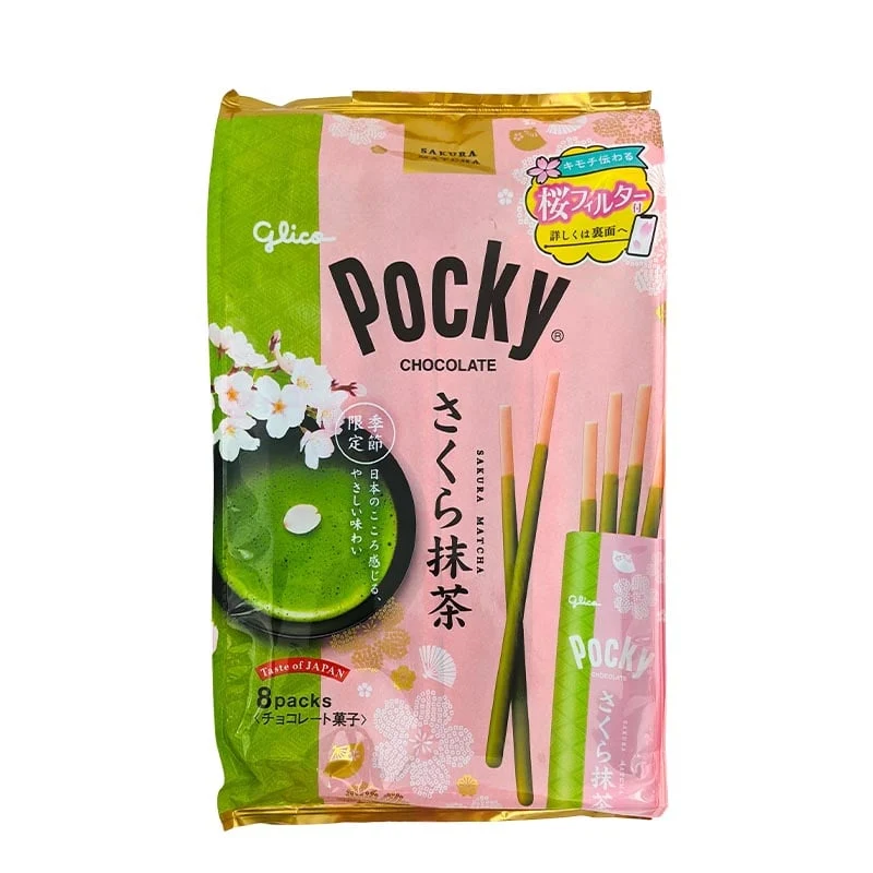 Pocky Vorratspackung Sakura & Matcha 8er-Pack