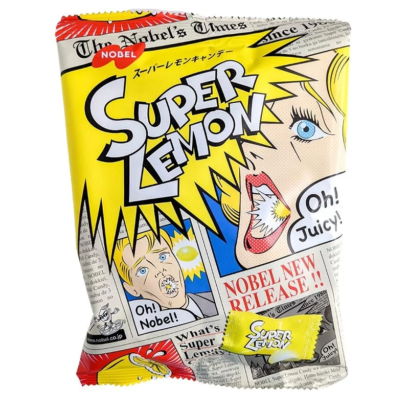 Super Lemon saure japanische Zitronenbonbons