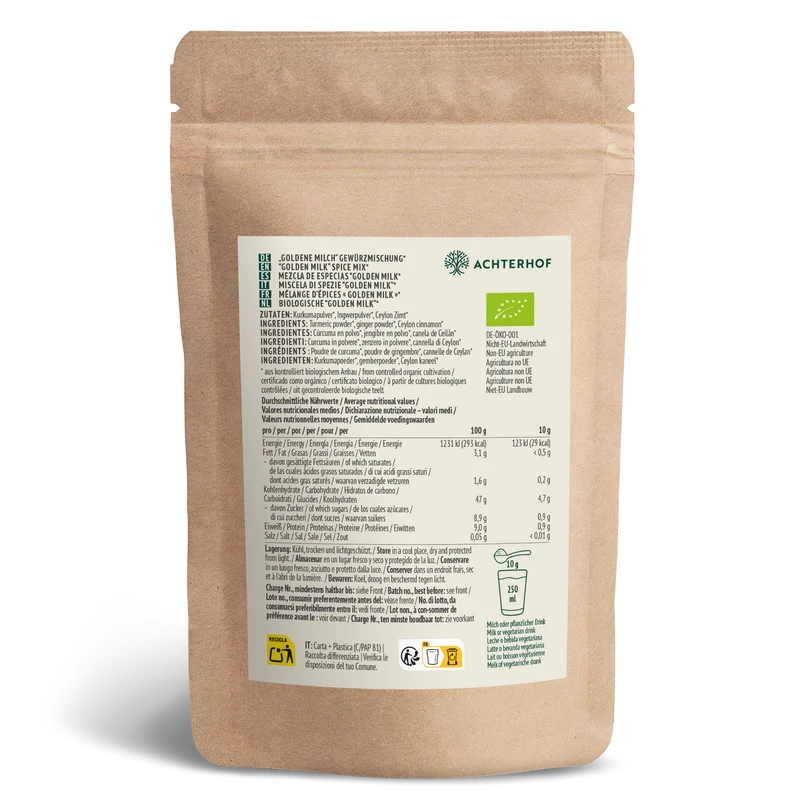 Goldene Milch Gewürzmischung Bio (500g)