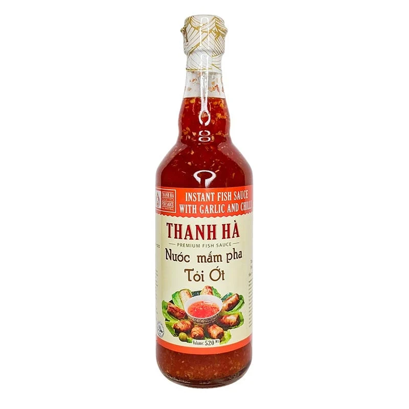 Thanh Ha Fischsoße mit Chili & Knoblauch, Deluxe Dipsoße 520ml