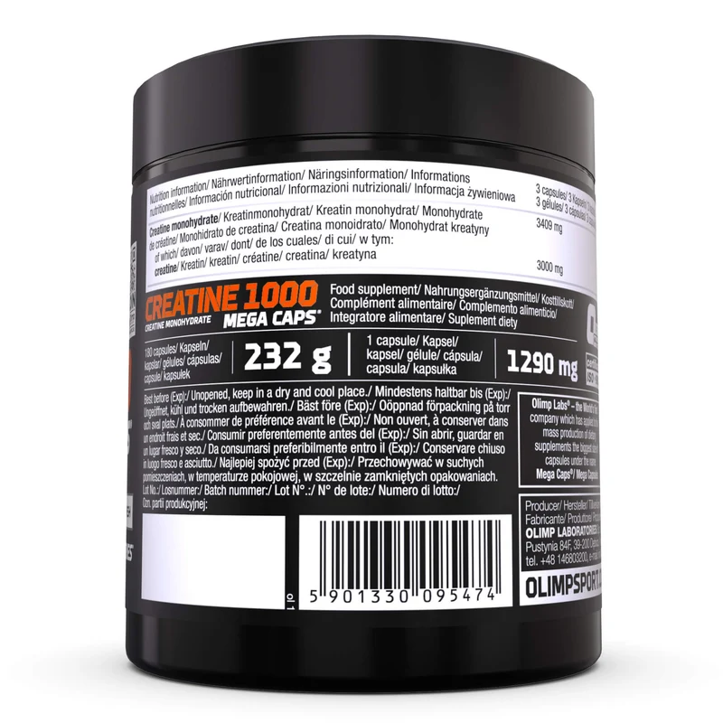 Creatine 1000 Mega Caps (180 Kapseln)