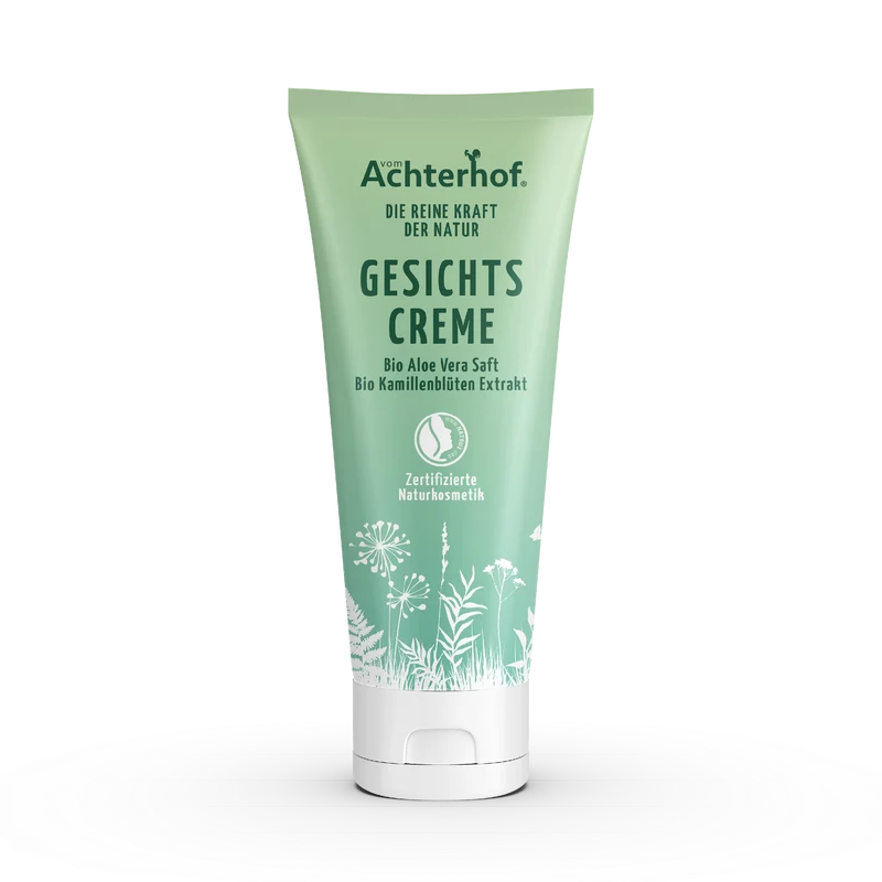 Gesichtscreme mit Bio Aloe Vera Saft und Bio Kamillenblütenextrakt (50ml)