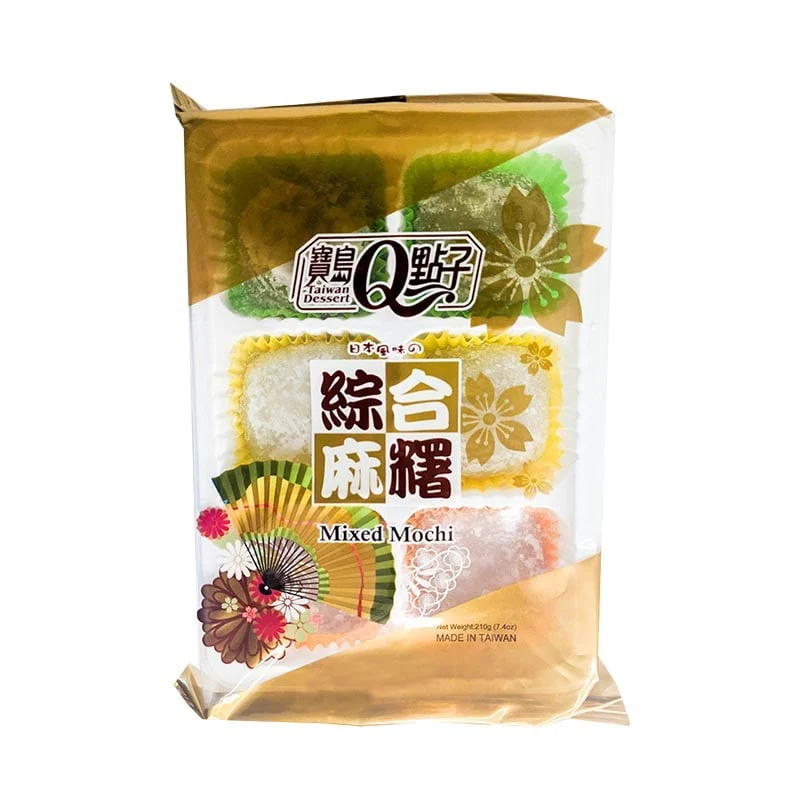 Mochi Taro, Matcha & Azuki in schöner Verpackung 210g