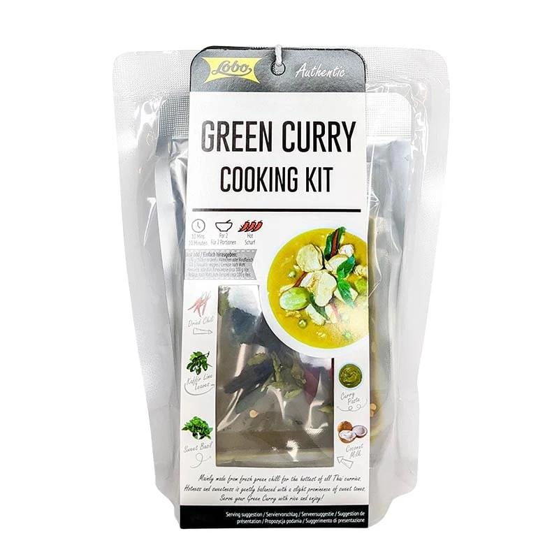 Grünes Curry-Kochset einfach zubereitet 2 Portionen