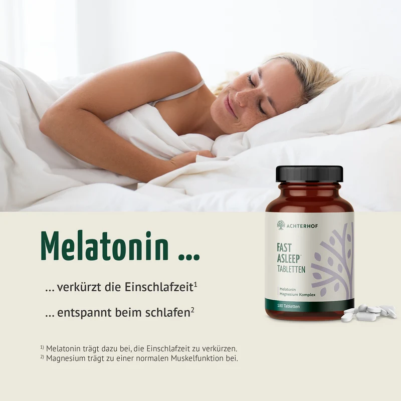 Melatonin Magnesium Komplex Fast Asleep (180 Tabletten)