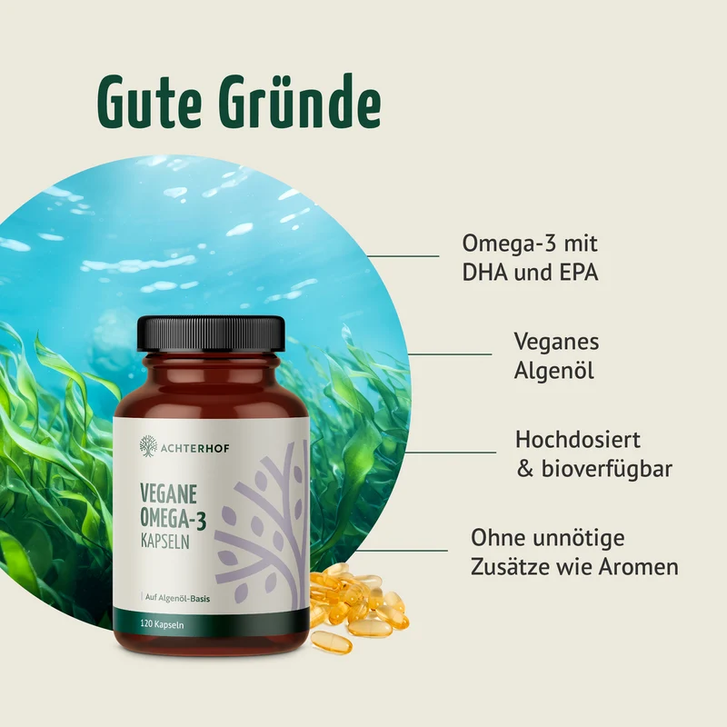 Vegane Omega-3 Kapseln (120 Kapseln)