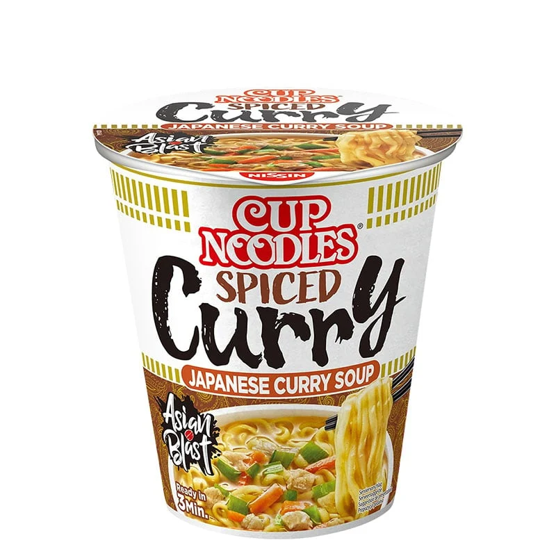 Nissin Nudel-Tasse Scharfes Curry