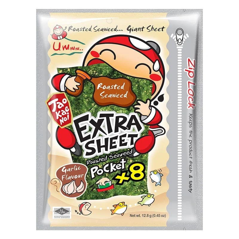 Seetang-Chips Extra Blatt Knoblauch 12,8g