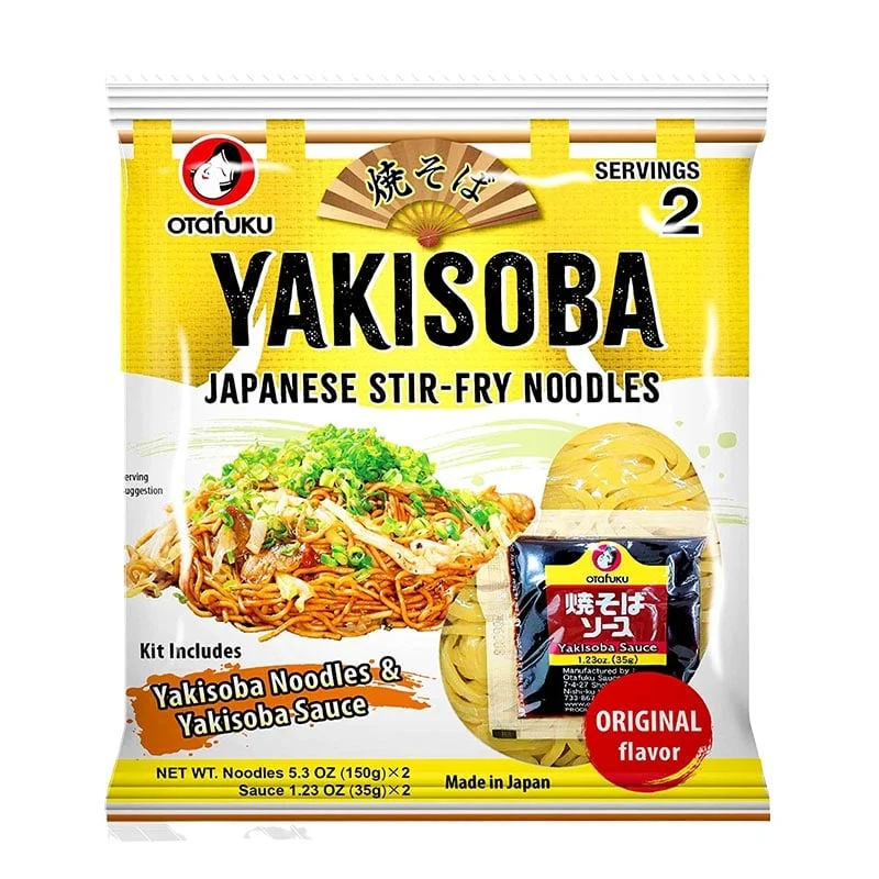 Yakisoba-Nudeln und Soße 2 Portionen Otafuku 300g
