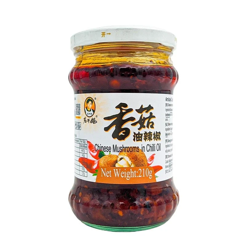 Shiitake in Chiliöl, Lao Gan Ma 210g