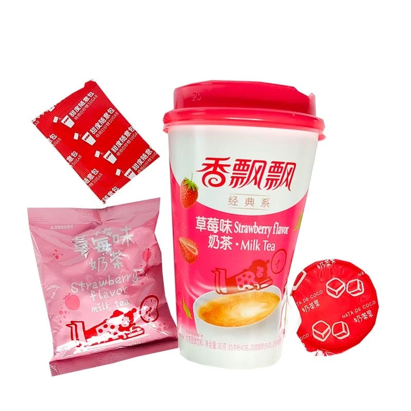 Milchtee Erdbeere, mache deinen eigenen Bubble Tea 80g