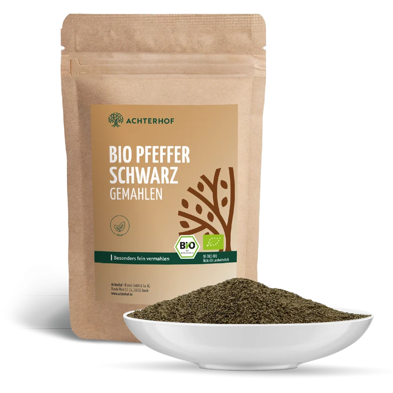 Pfeffer schwarz gemahlen Bio (200g)