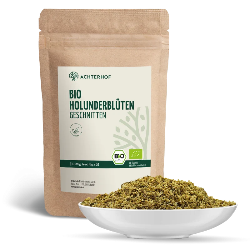 Holunderblüten geschnitten Bio (100g)
