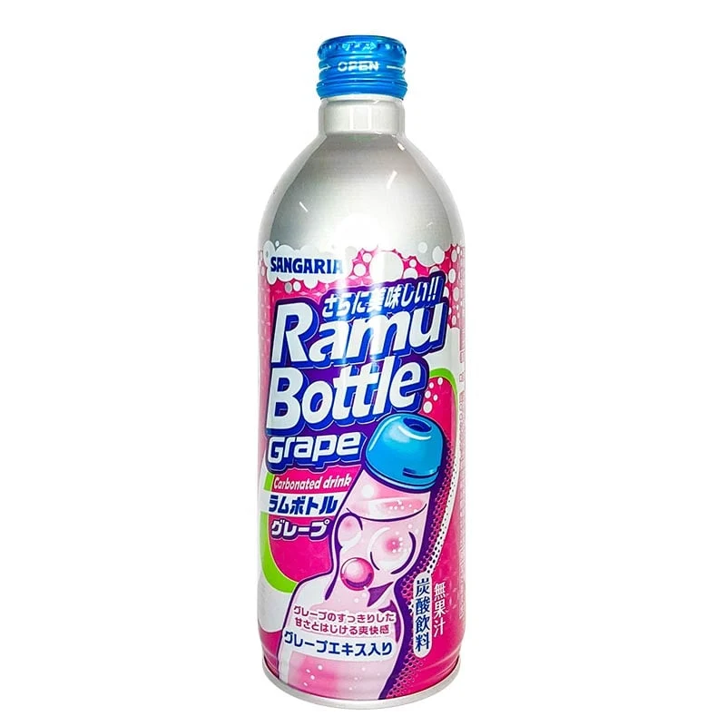 Ramune Traube Große Flasche 500ml