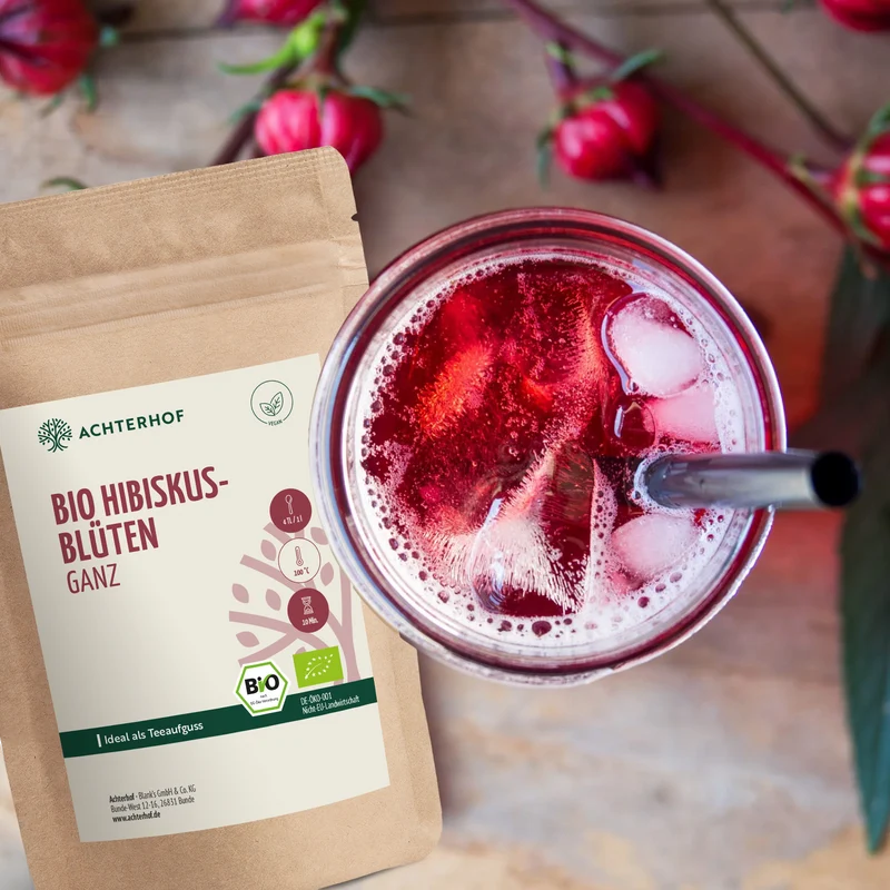 Bio Hibiskusblüten ganz (1000g)