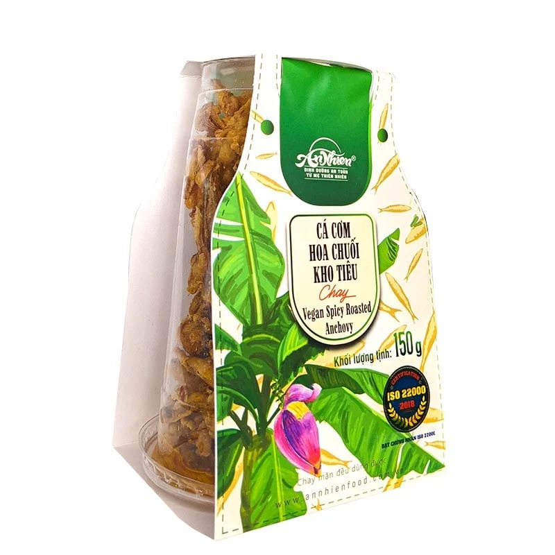 Vegansk Ansjovis (Vietnamesische Scharfe Geröstete Anchovis) 150g