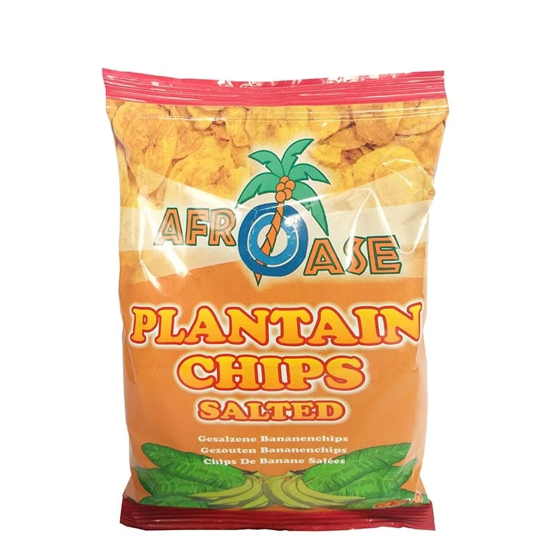 Knusprige Bananenchips leicht gesalzen
