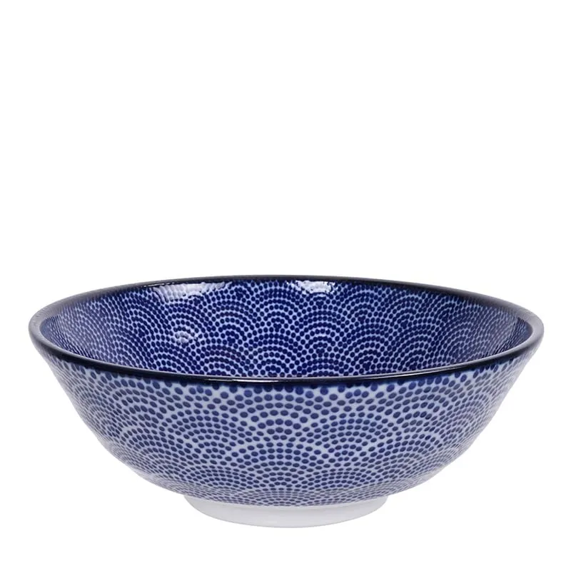 Nippon Blue Ramen Schale 1000ml Punkte