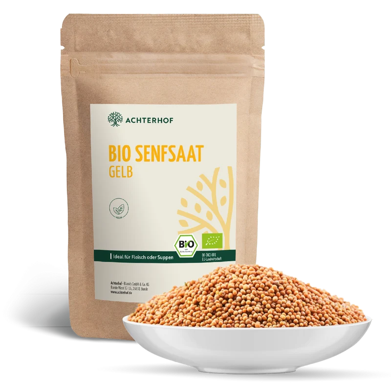 Senfsaat gelb ganz Bio (500g)