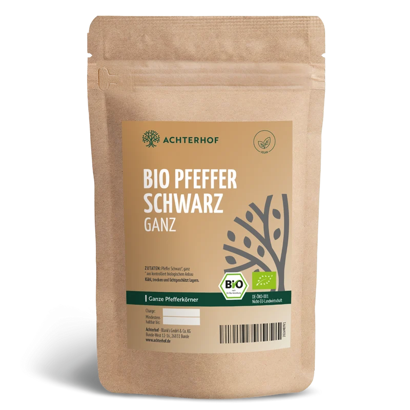 Pfeffer schwarz ganz Bio (250g)