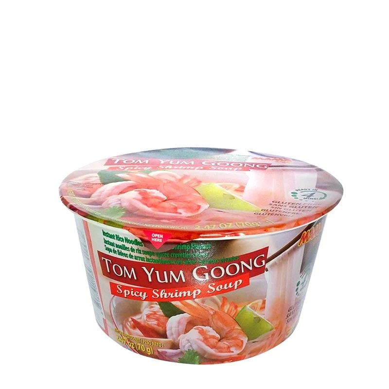 Tom Yum Goong Bowl mit Reisnudeln