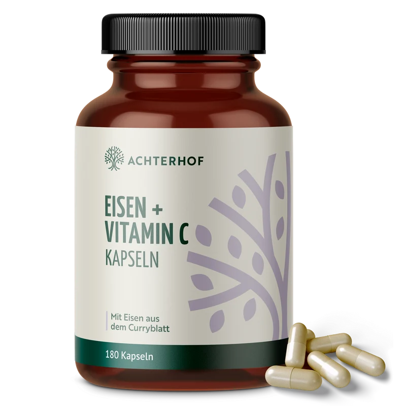 Eisen + Vitamin C Kapseln (180 Kapseln)