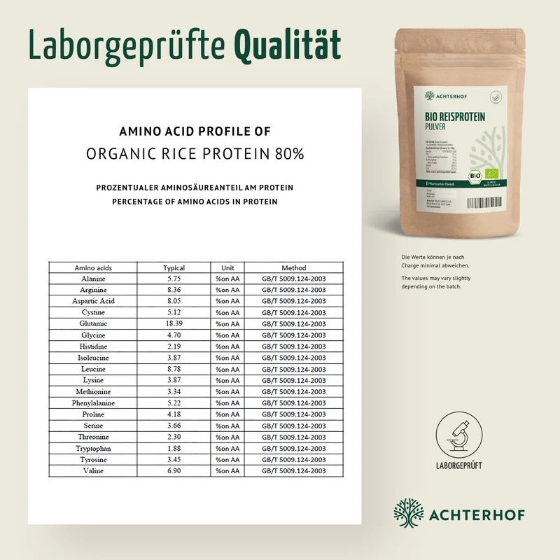 Bio Reisprotein Pulver (500g)