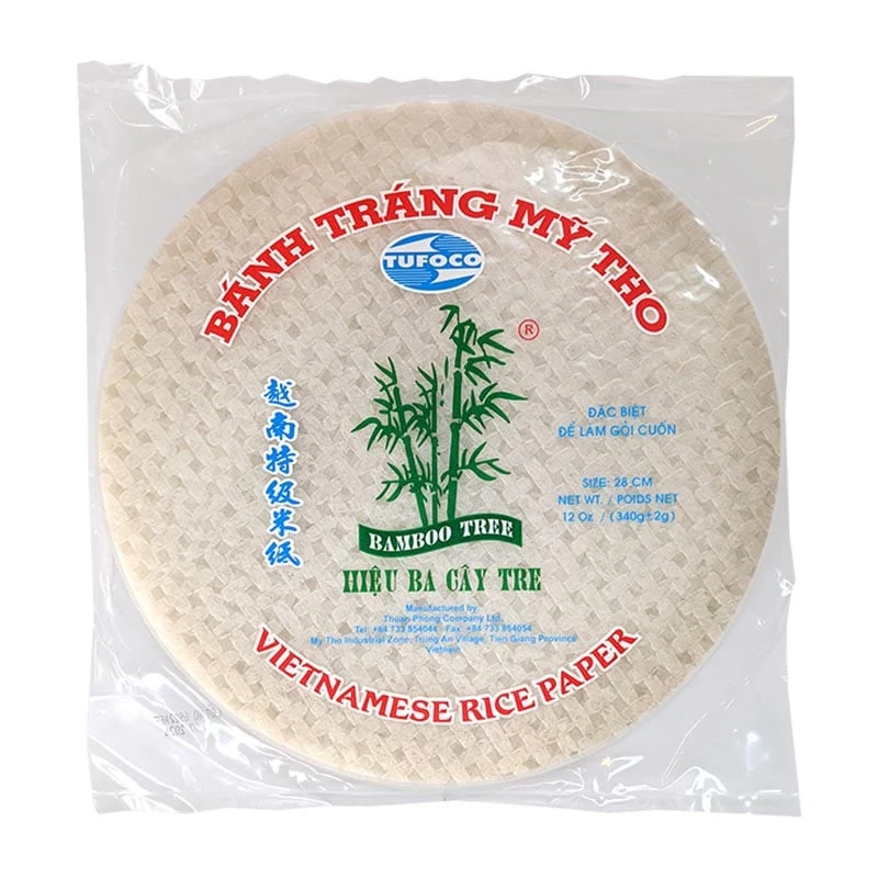 Reispapier für Frühlingsrollen 28cm 30 Blatt 340g