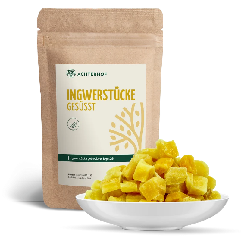 Ingwerstücke getrocknet & gesüßt (1000g)