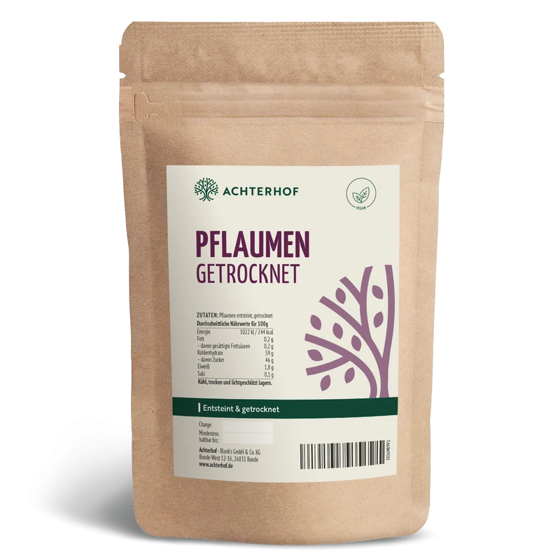 Pflaumen entsteint & getrocknet (1000g)