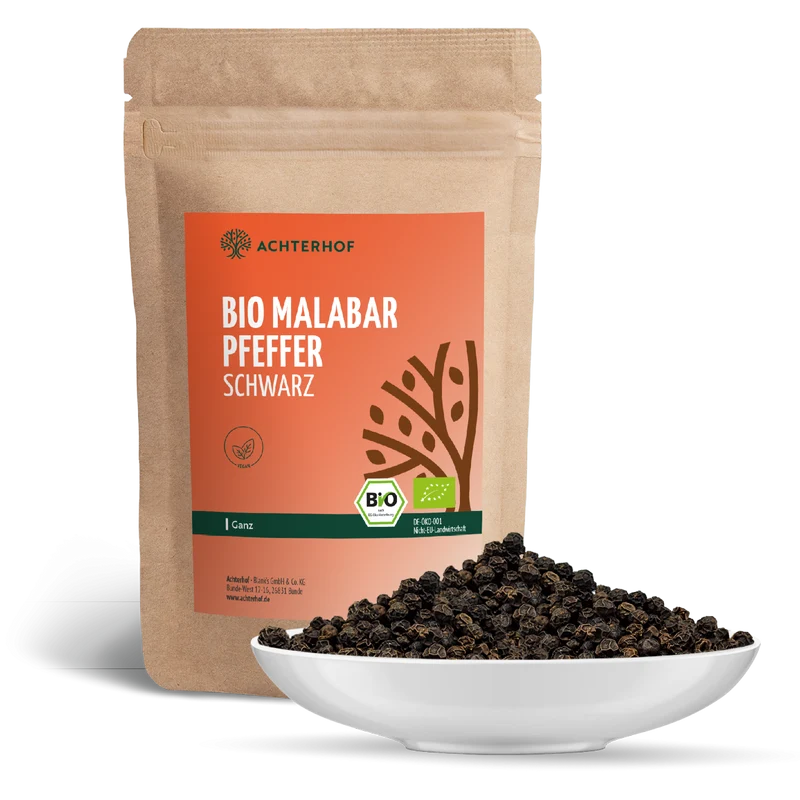 Malabar Pfeffer schwarz ganz Bio (100g)