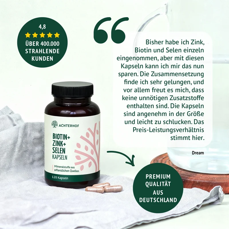 Biotin+Zink+Selen Kapseln (120 Kapseln)