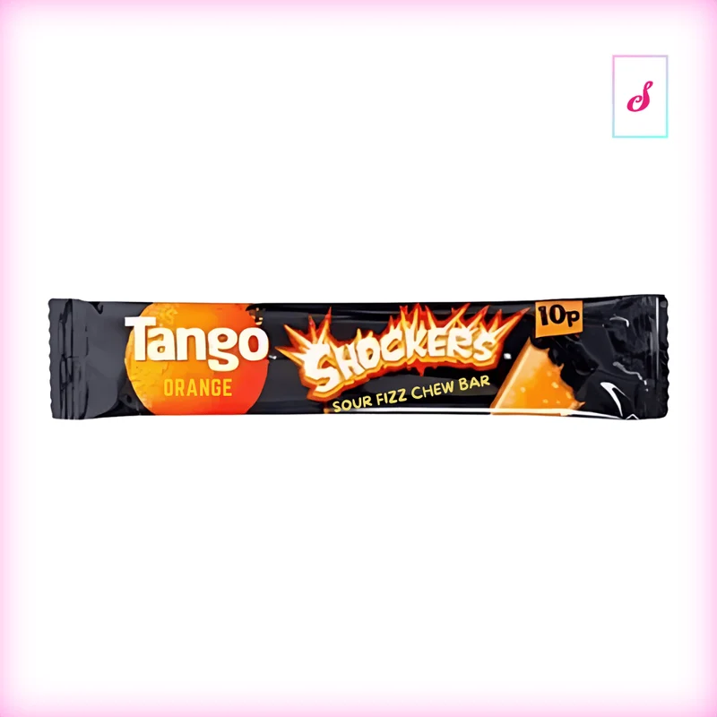 3x Tango Shockers Orange Sour Fizz Chew Bar