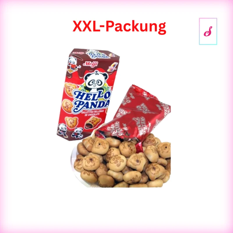 Meiji Hello Panda Original Chocolate Cookie Biscuits - XXL Packung (10 x 26g)