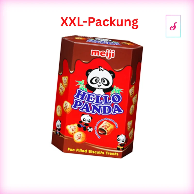 Meiji Hello Panda Original Chocolate Cookie Biscuits - XXL Packung (10 x 26g)