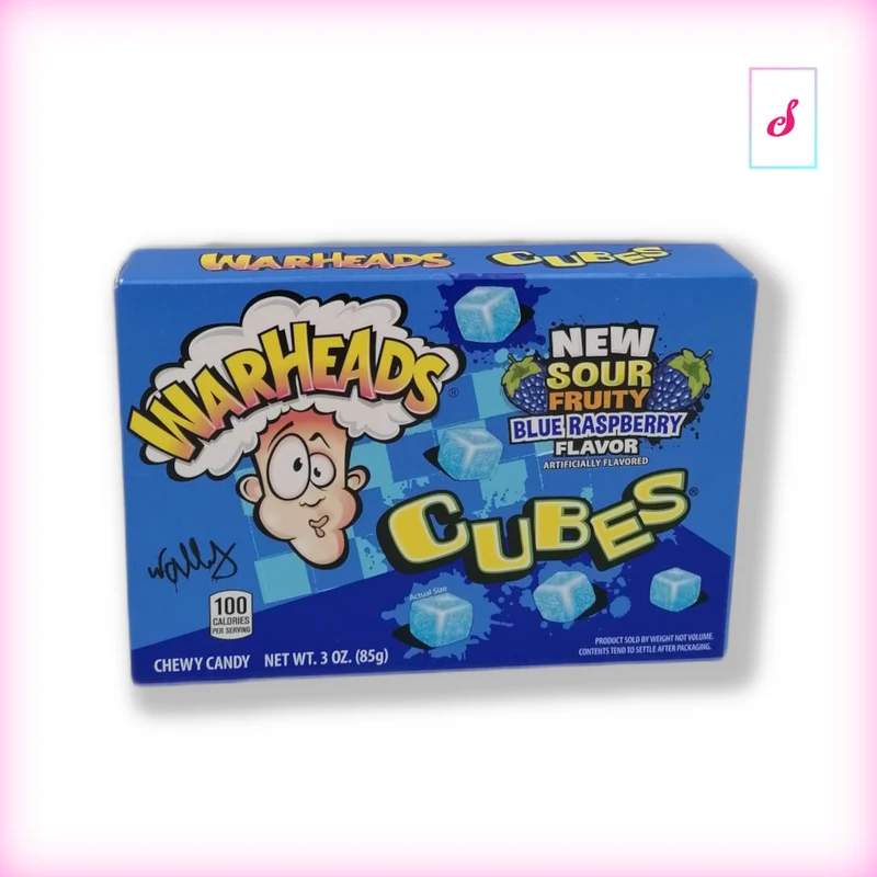 Warheads Cubes Blue Raspberry